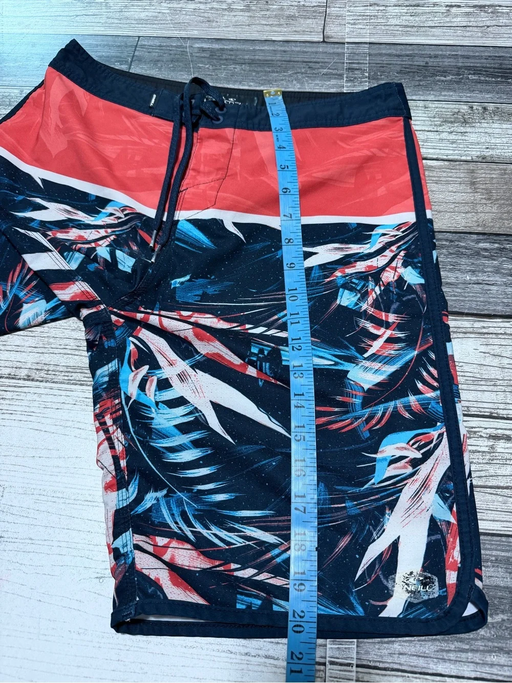 O’Neill Hyperfreak Floral Boardshorts Men’s 30 Red Blue (Inseam 9) Tropical